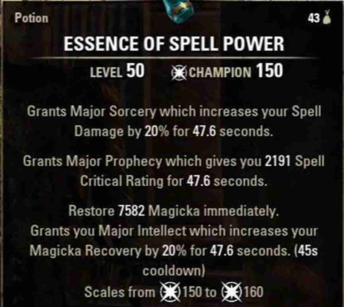 5 Best Potions in ESO - Essence of Spell Power